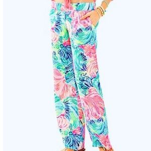Lilly Pulitzer Bal Harbour Linen Palazzo Pants - size XXS